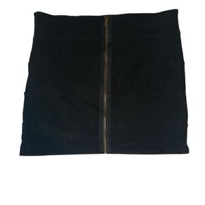 Black Zipper Skirt